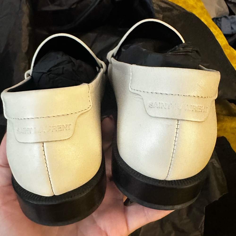 YSL LE LOAFER PENNY SLIPPERS IN SMOOTH LEATHER - Picture 2 of 10